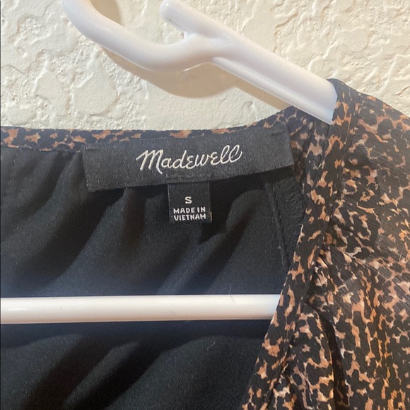 Madewell Dresses & Skirts - Madewell Black and Brown Patterned Top